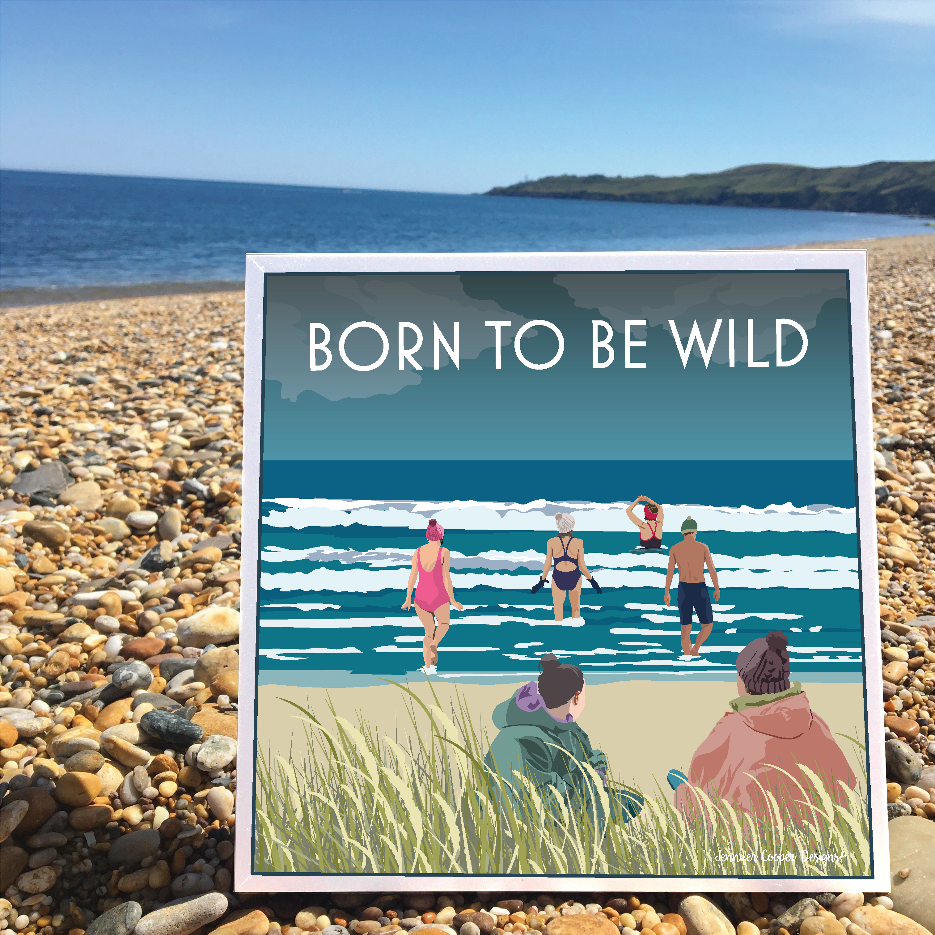 Born to be Wild - Wild Swimming Greeting Card