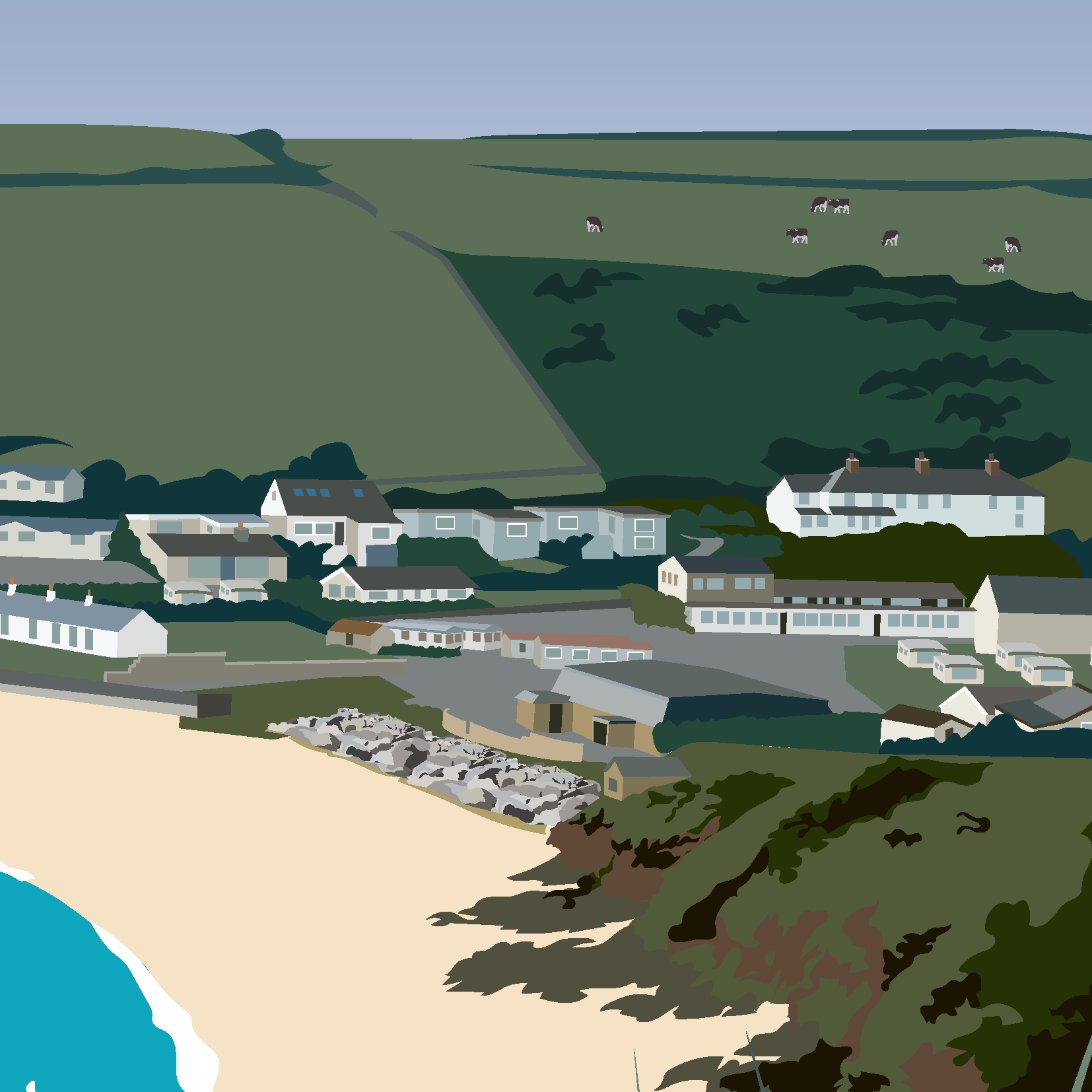 Challaborough greeting cards (Pack of 5)