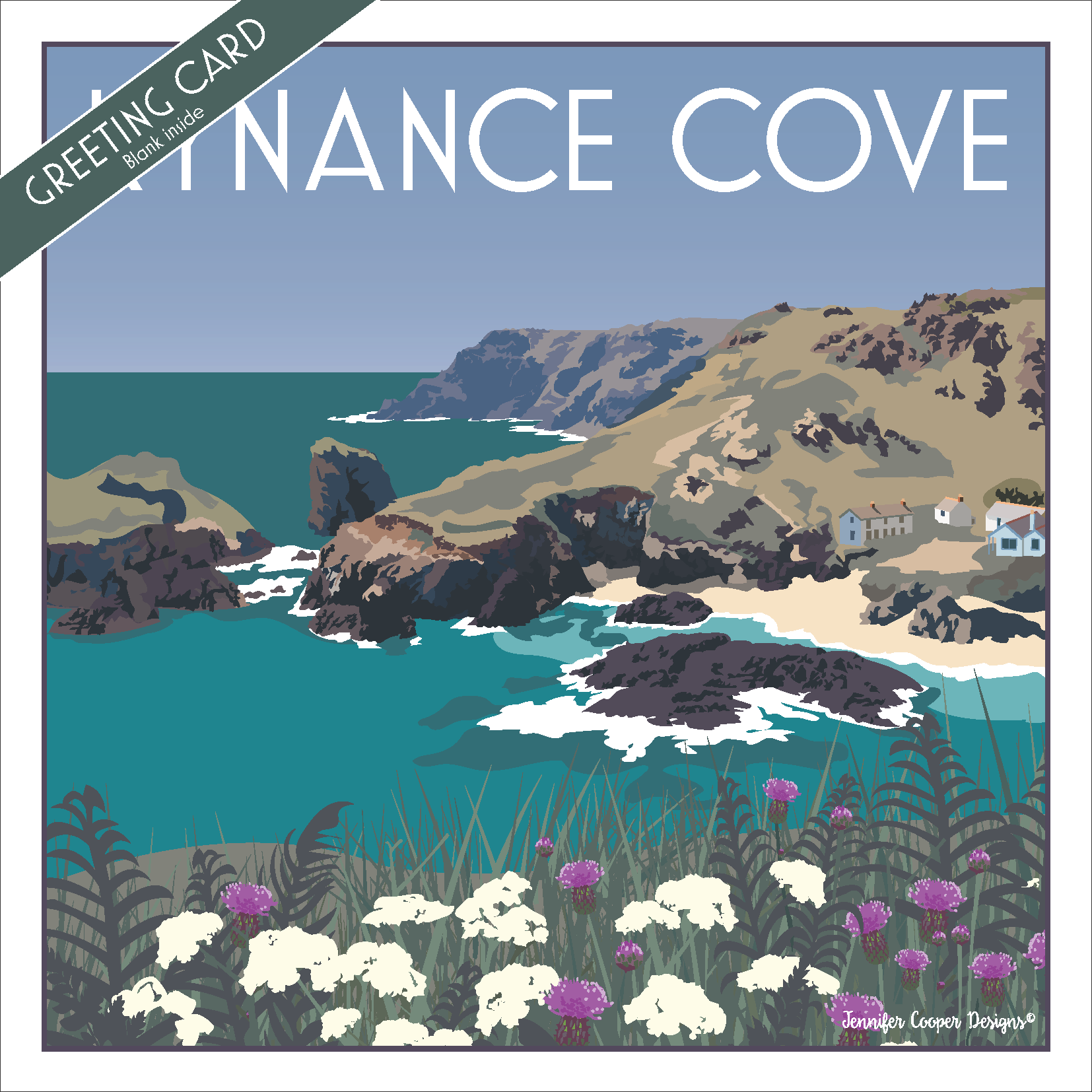 Kynance Cove greeting cards (Pack of 5)