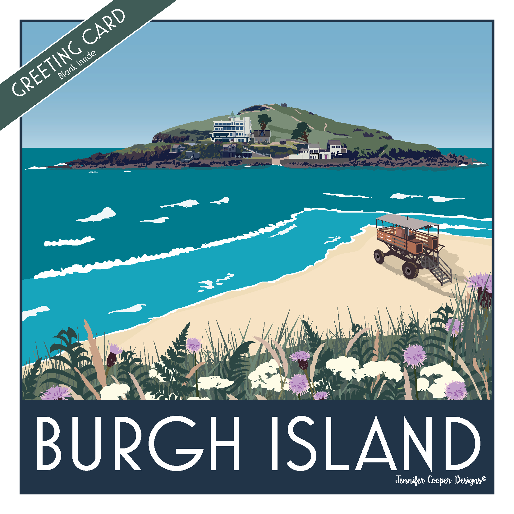 Burgh Island greeting cards (Pack of 5)