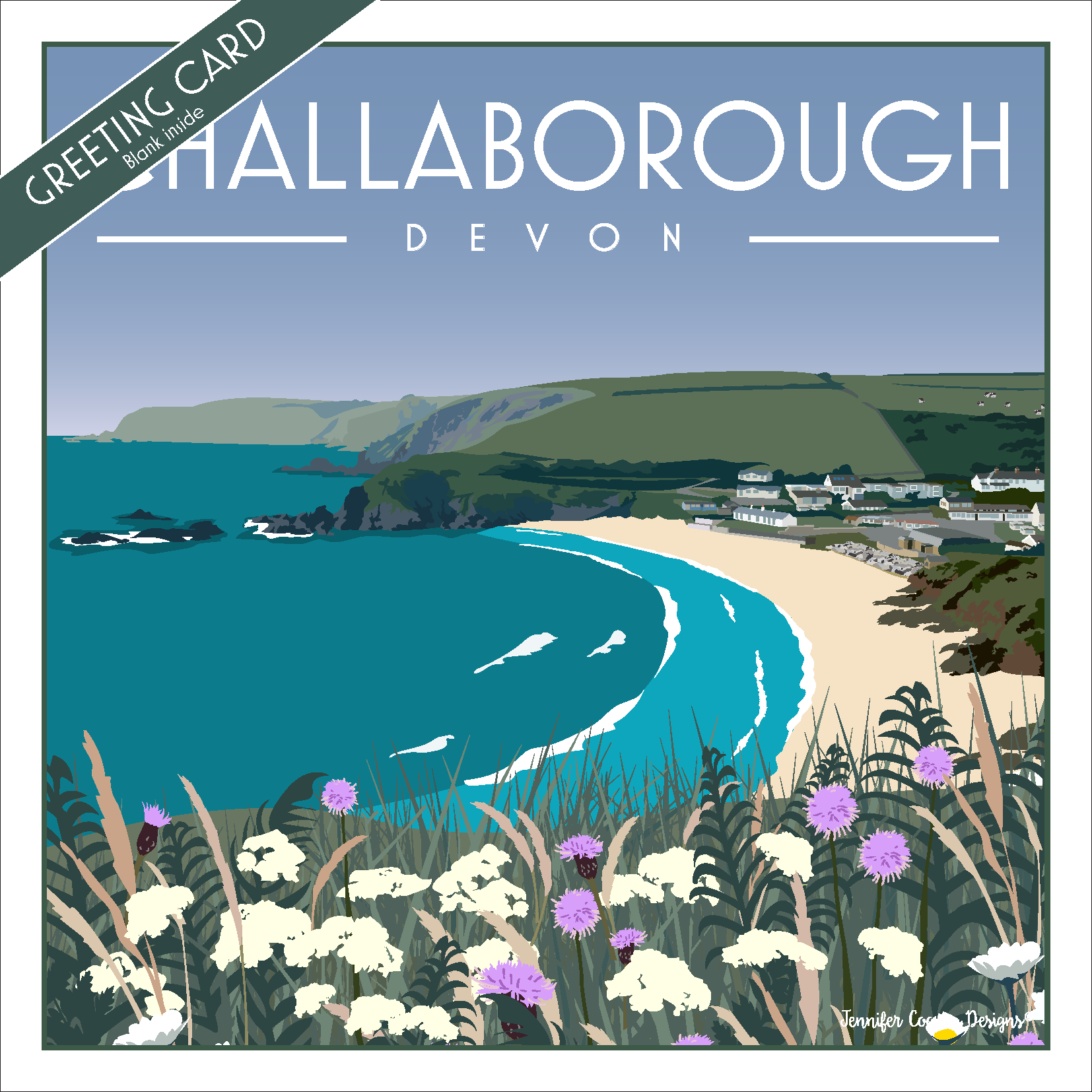 Challaborough greeting cards (Pack of 5)