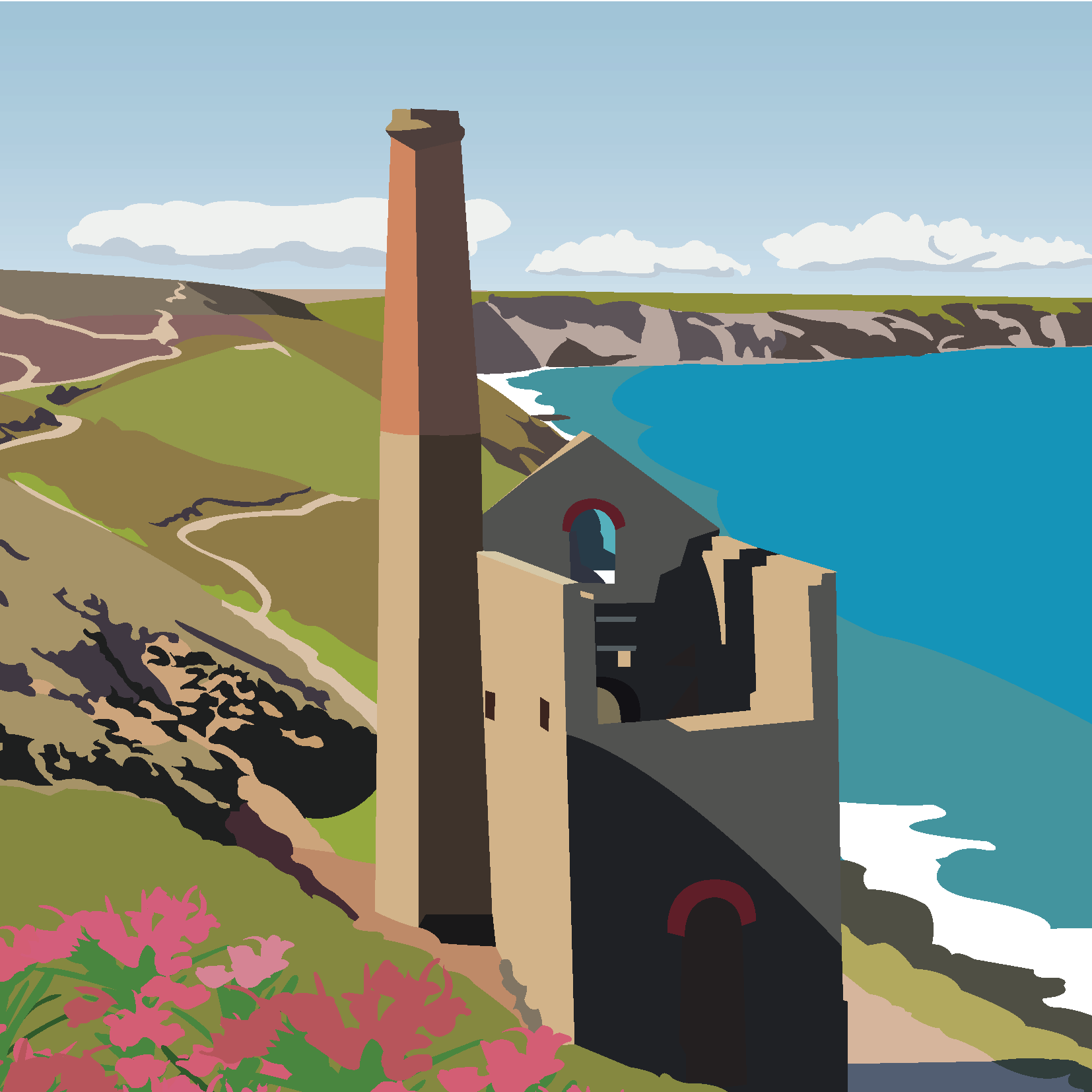 Chapel Porth greeting cards (Pack of 5)