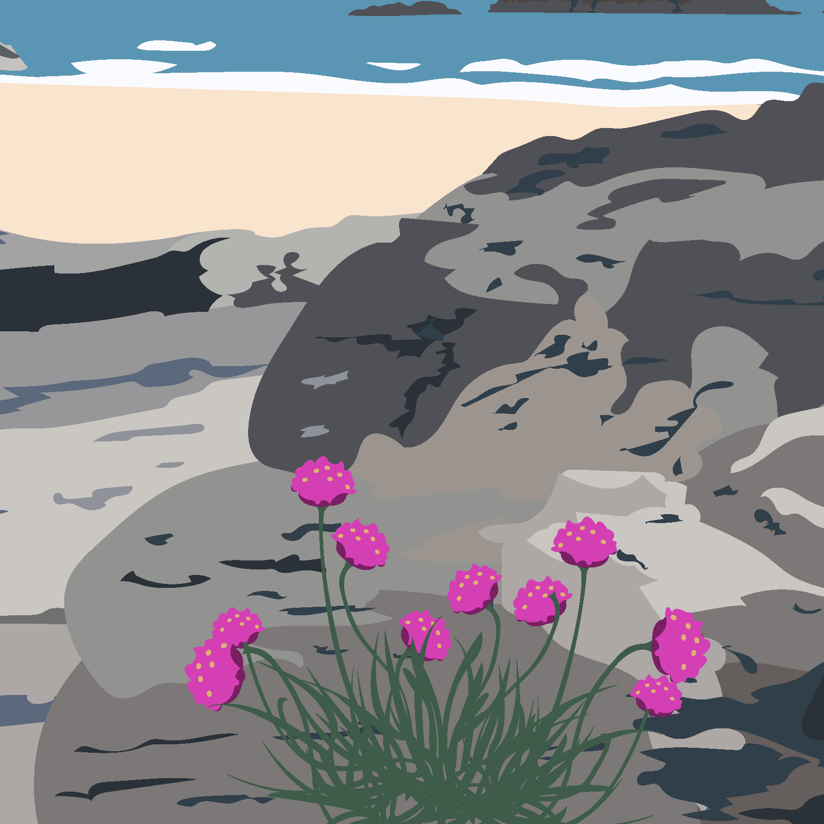 Trebarwith Strand greeting cards (Pack of 5)