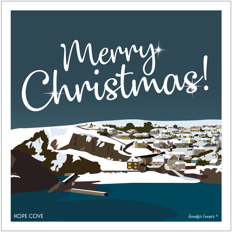 Hope Cove Christmas Cards | Pack of FIVE