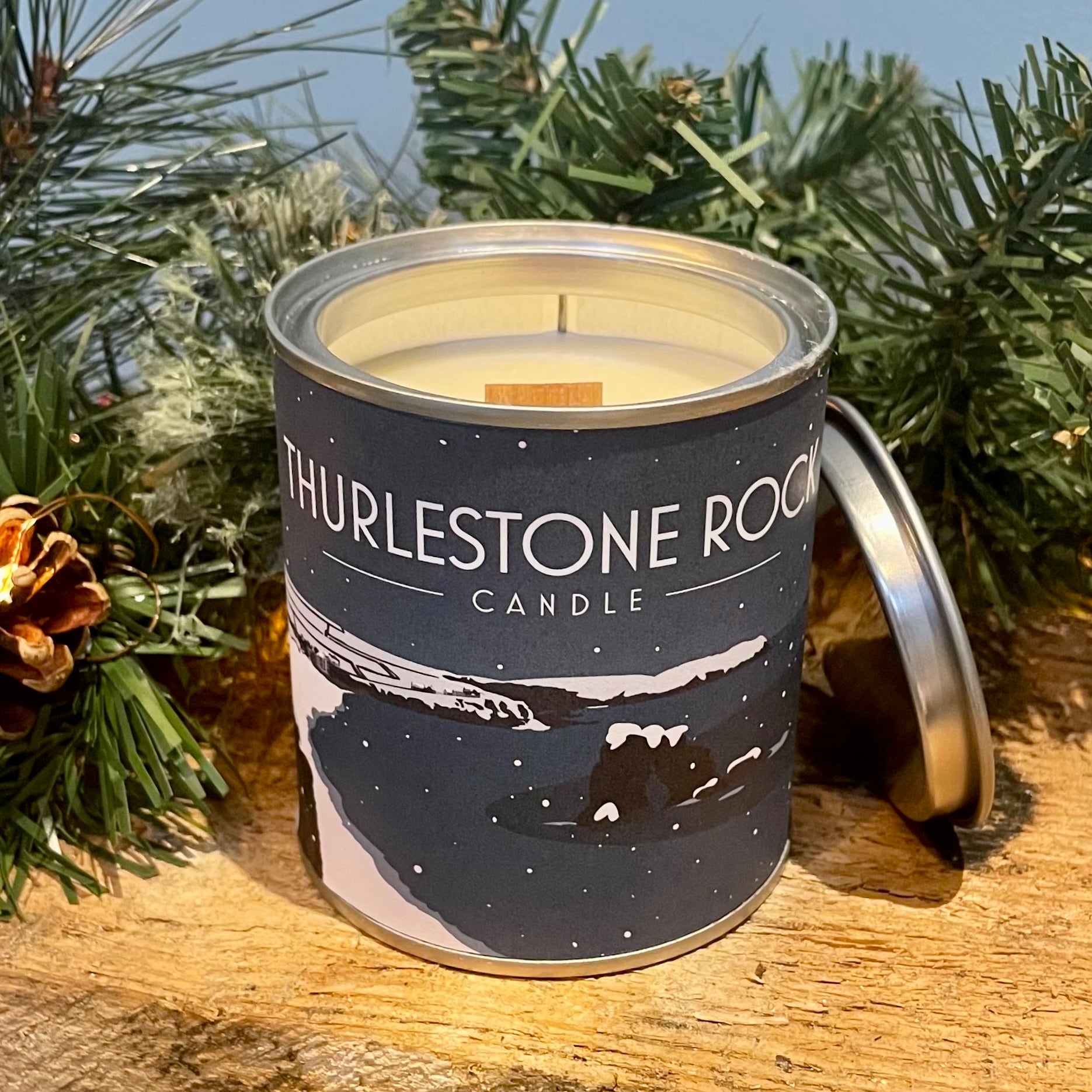 Thurlestone Rock Christmas Candle