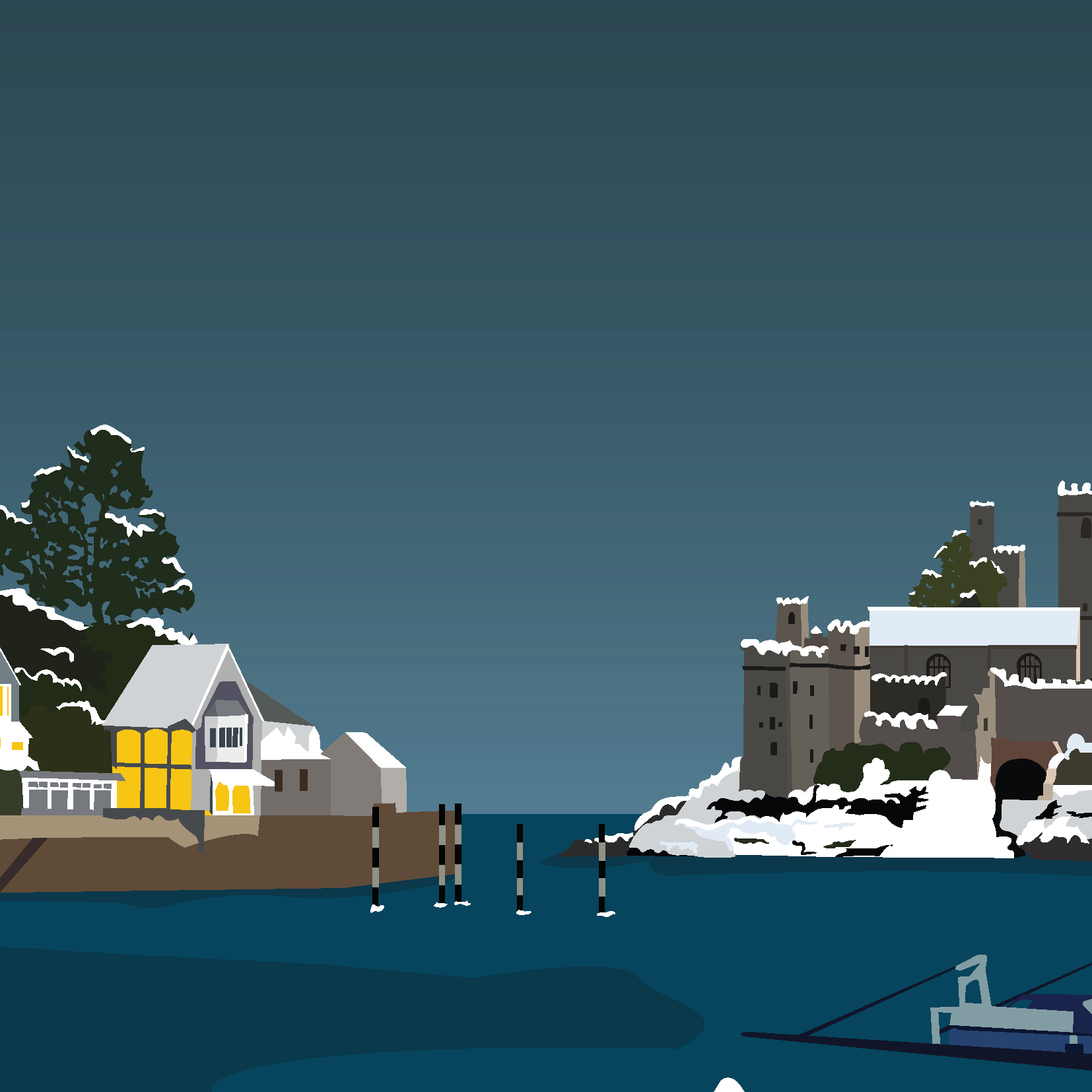 Kingswear Christmas Cards | Pack of FIVE