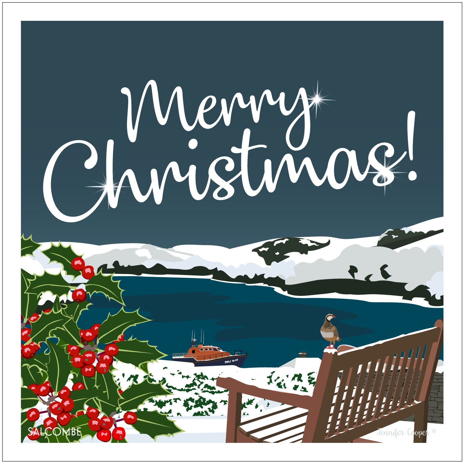 Salcombe Harbour Christmas Card