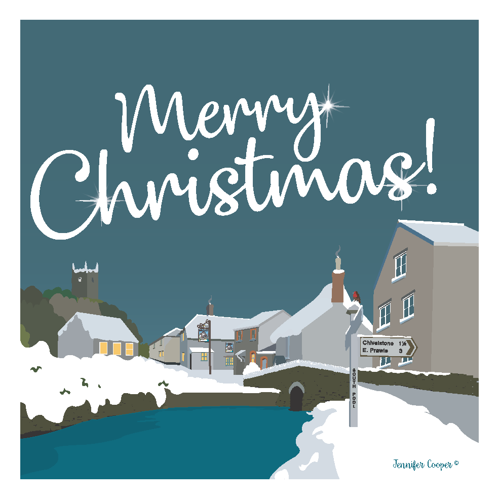 South Pool Christmas Card | Pack of FIVE