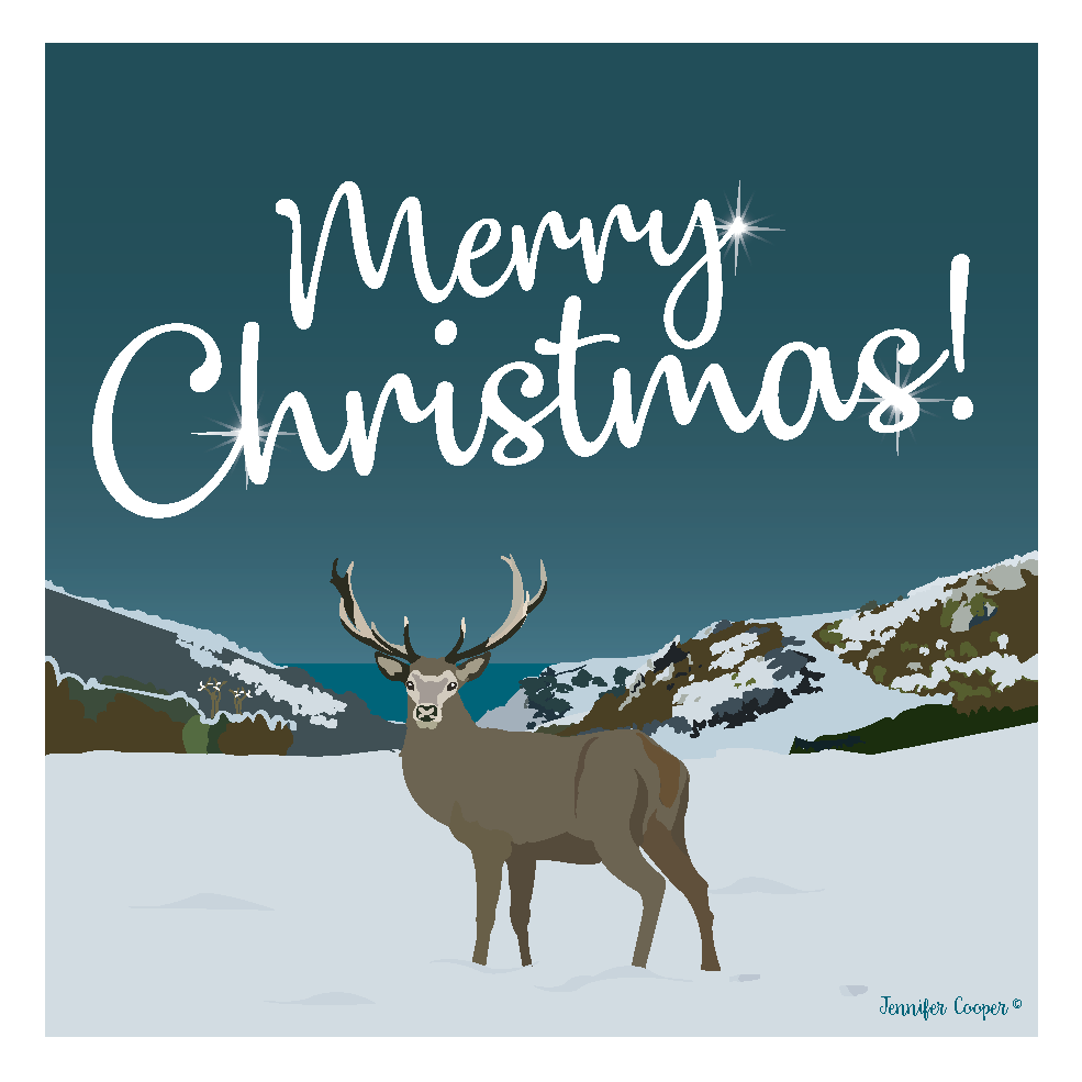 Soar Mill Cove | Stag Christmas Card | Pack of FIVE (Copy)