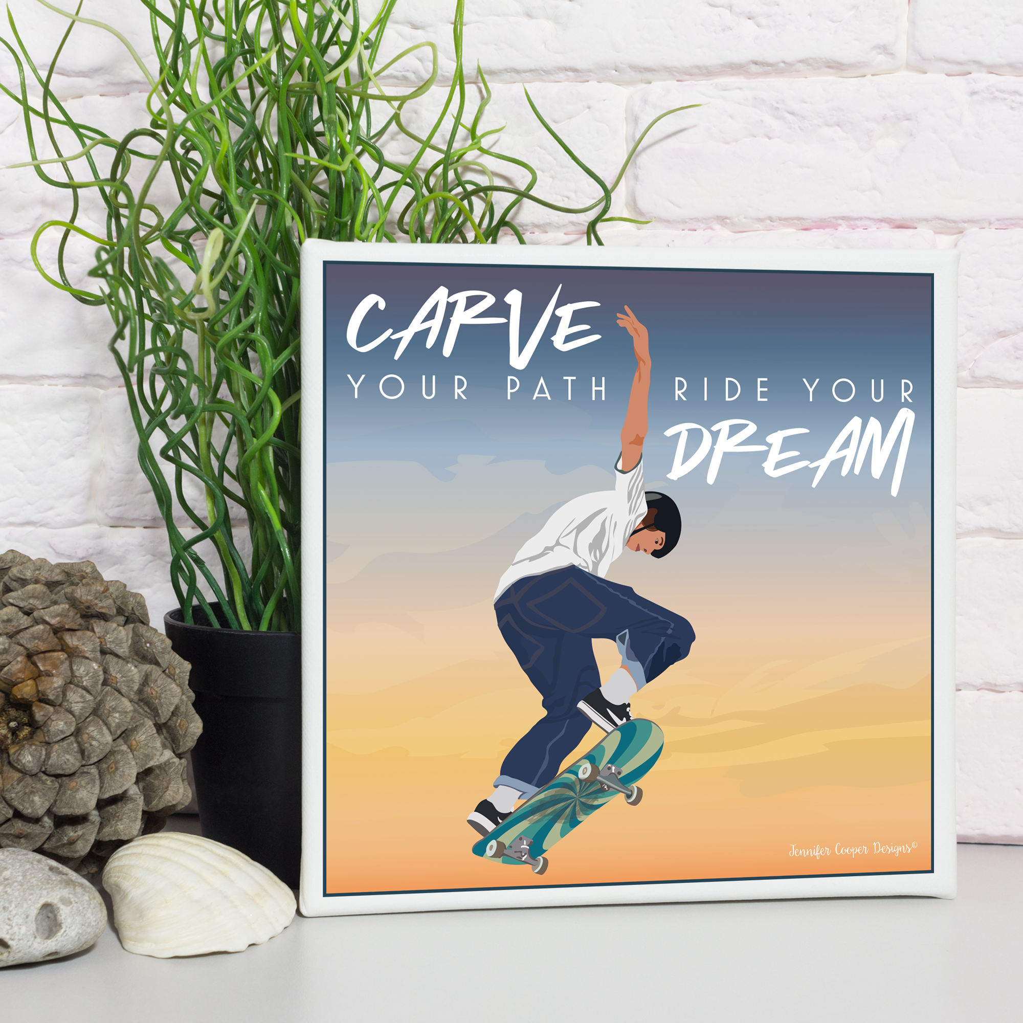 Skate boarder - Carve Your Path, Ride Your Dreams