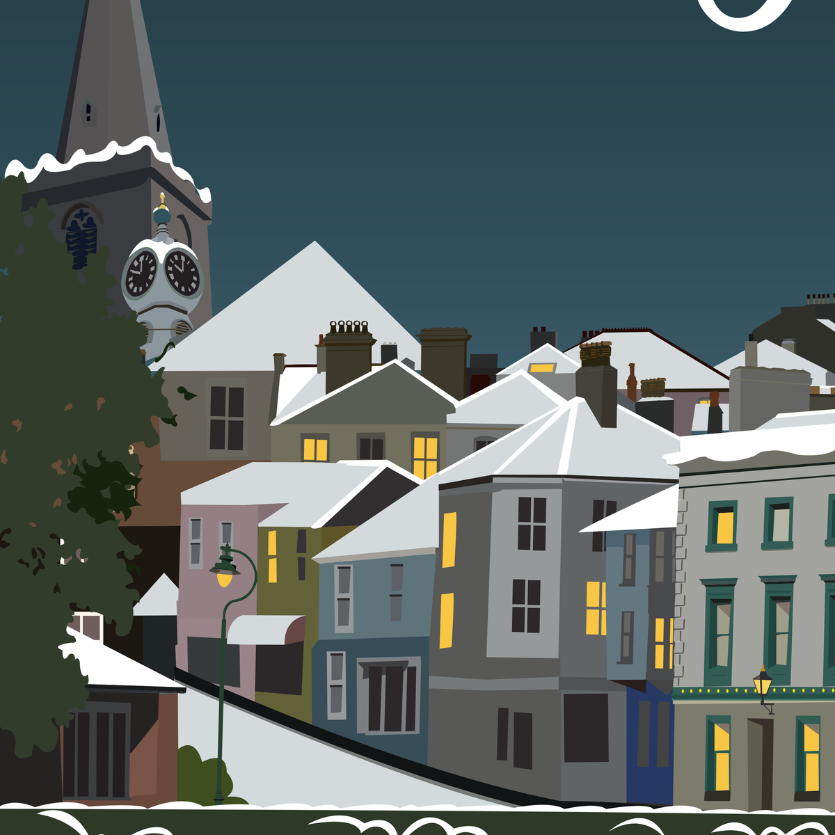 Kingsbridge Christmas greeting cards (Pack of 5)