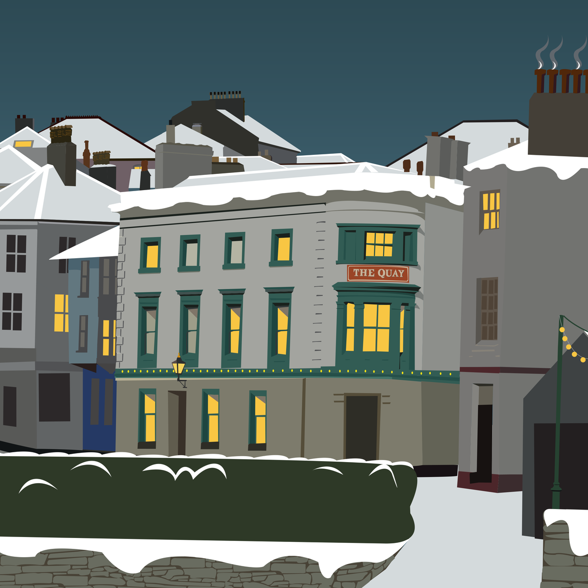 Kingsbridge Christmas greeting cards (Pack of 5)
