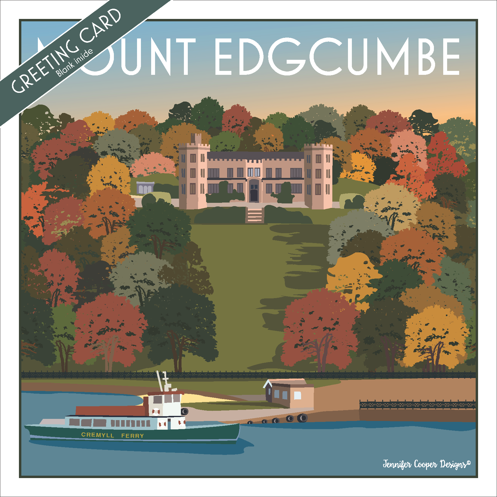 Mount Edgcumbe greeting cards (Pack of 5)