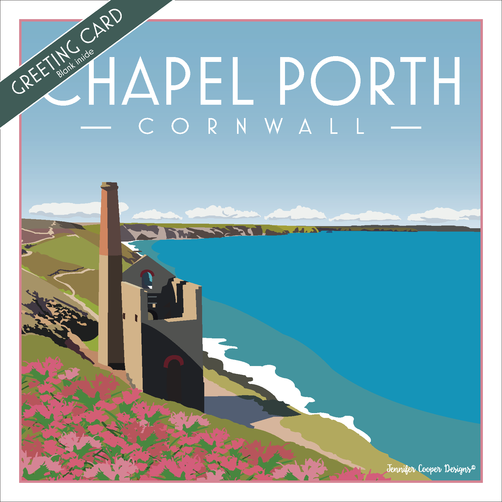 Chapel Porth greeting cards (Pack of 5)