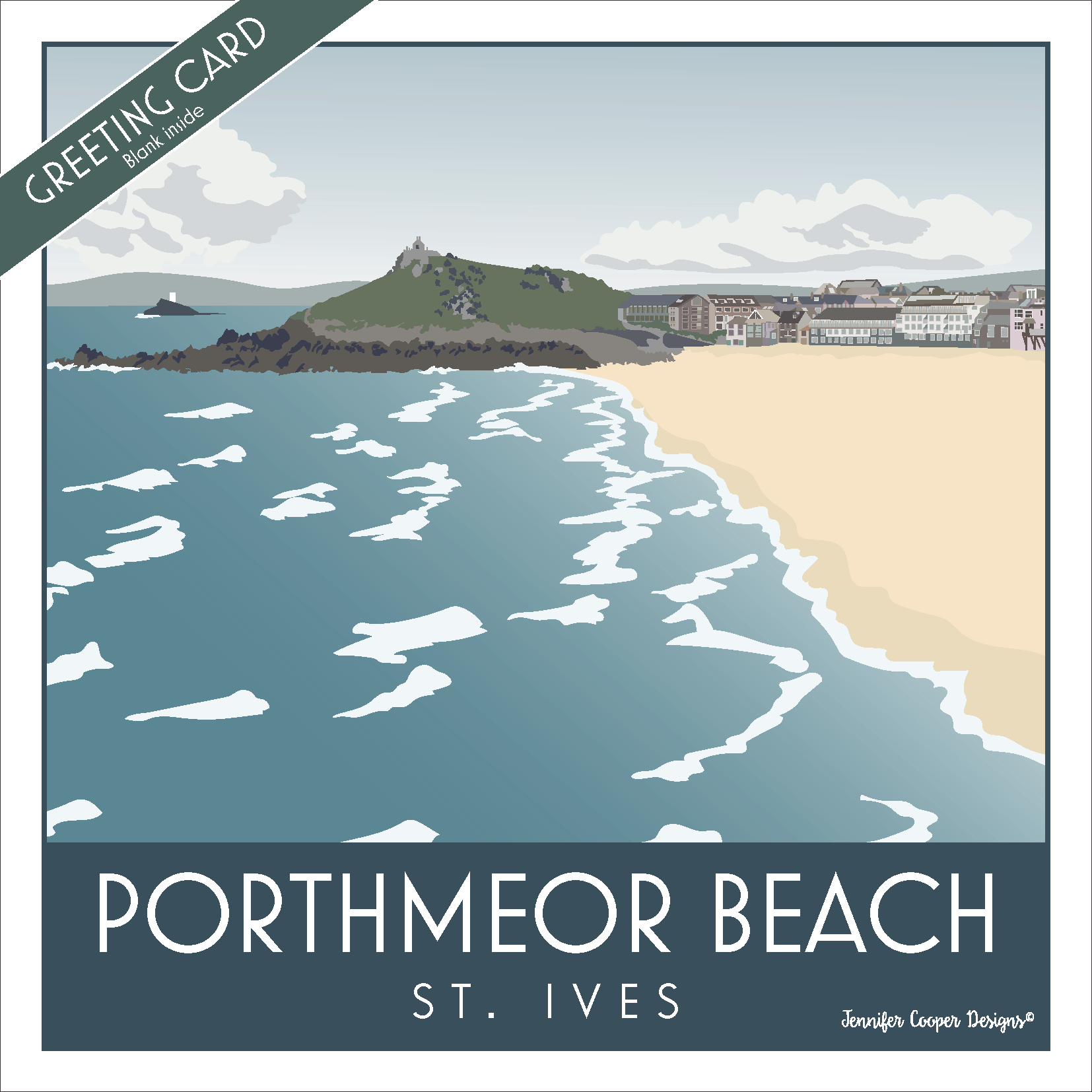 Porthmeor greeting cards (Pack of 5)