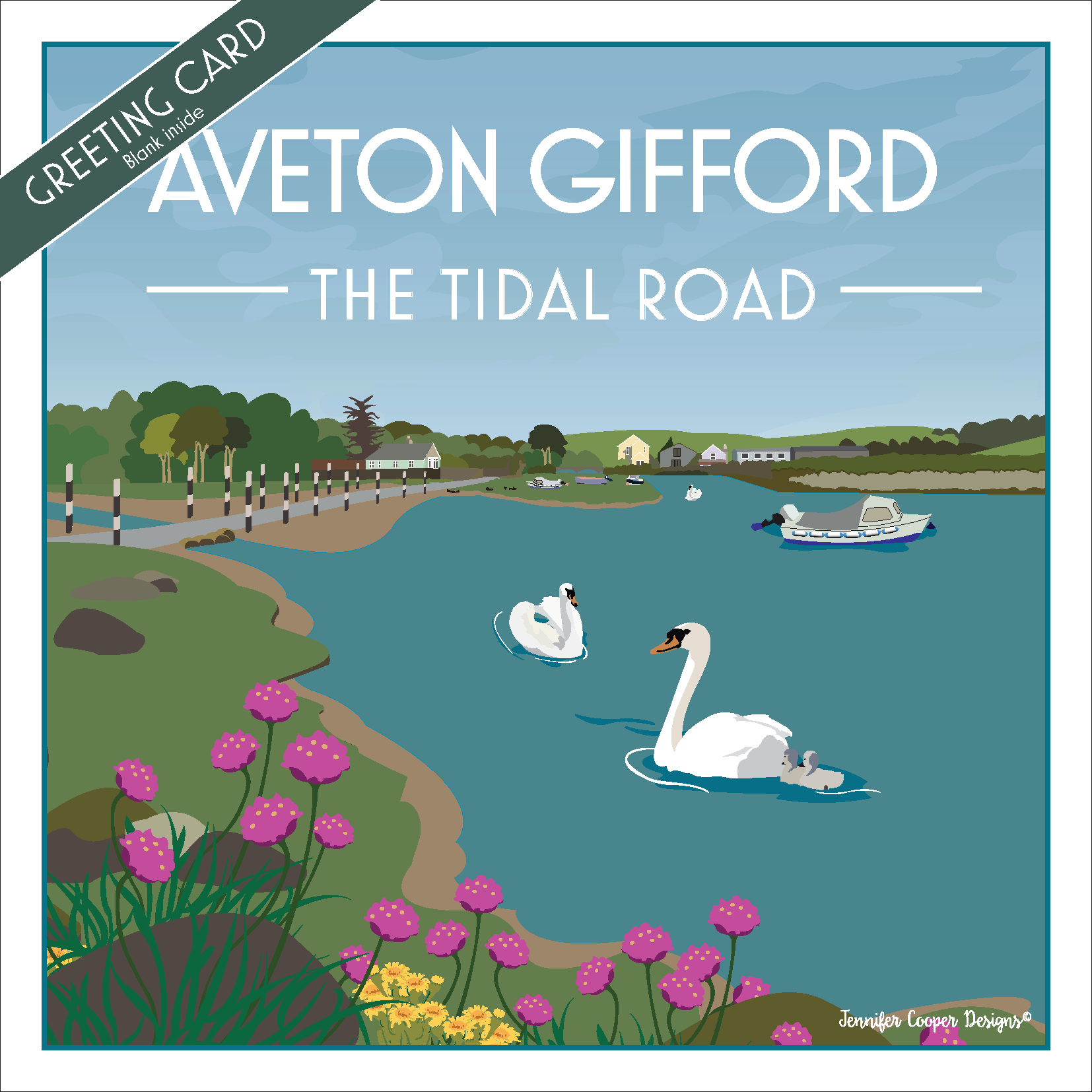 Aveton Gifford greeting cards (Pack of 5)