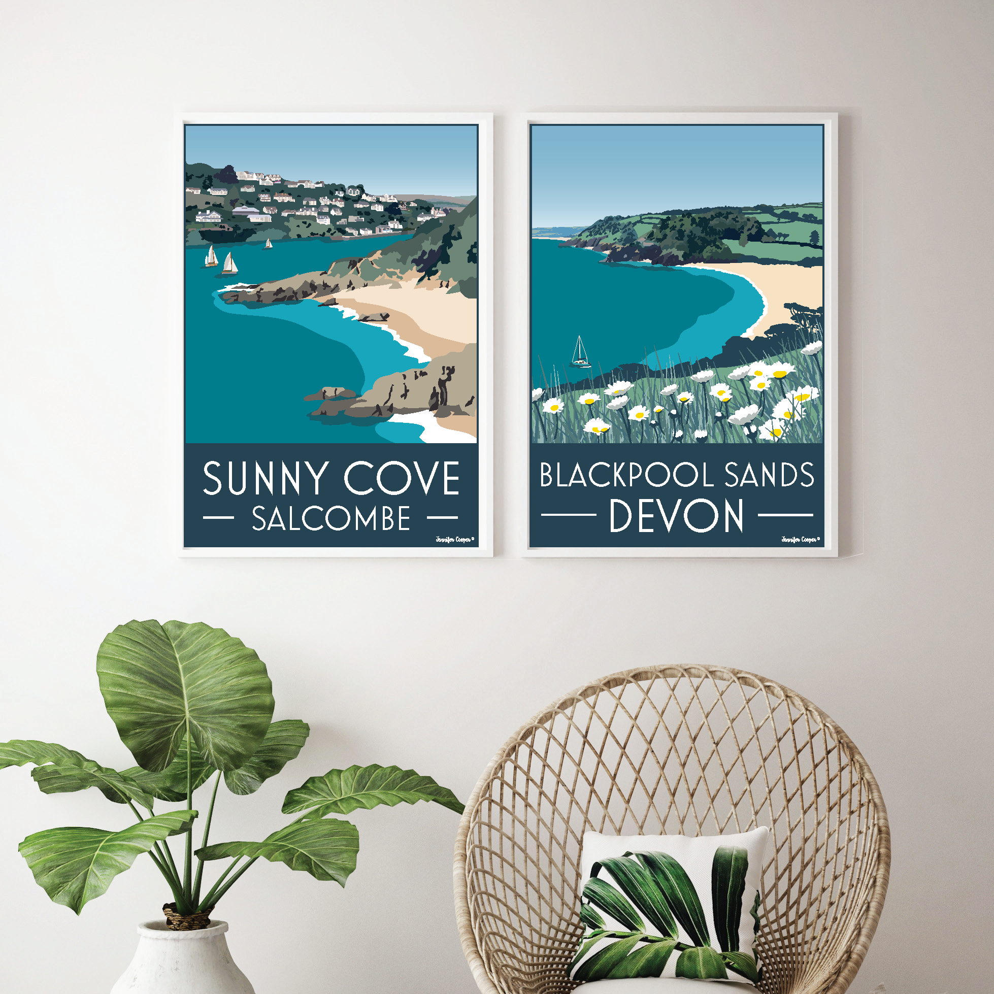 Sunny Cove and Salcombe