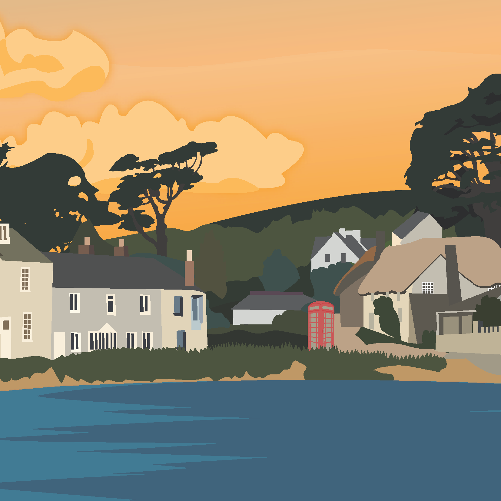 Batson, Salcombe greeting cards (Pack of 5)