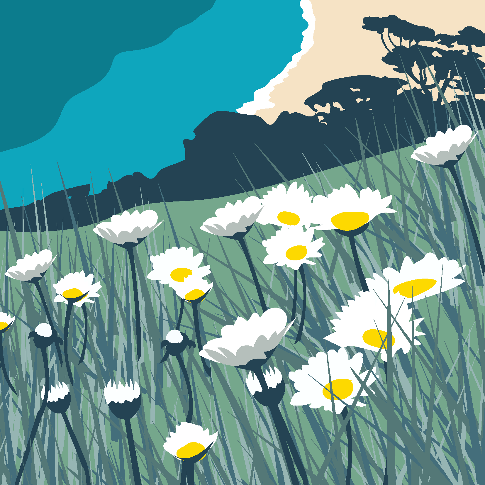 Blackpool Sands greeting cards (Pack of 5)