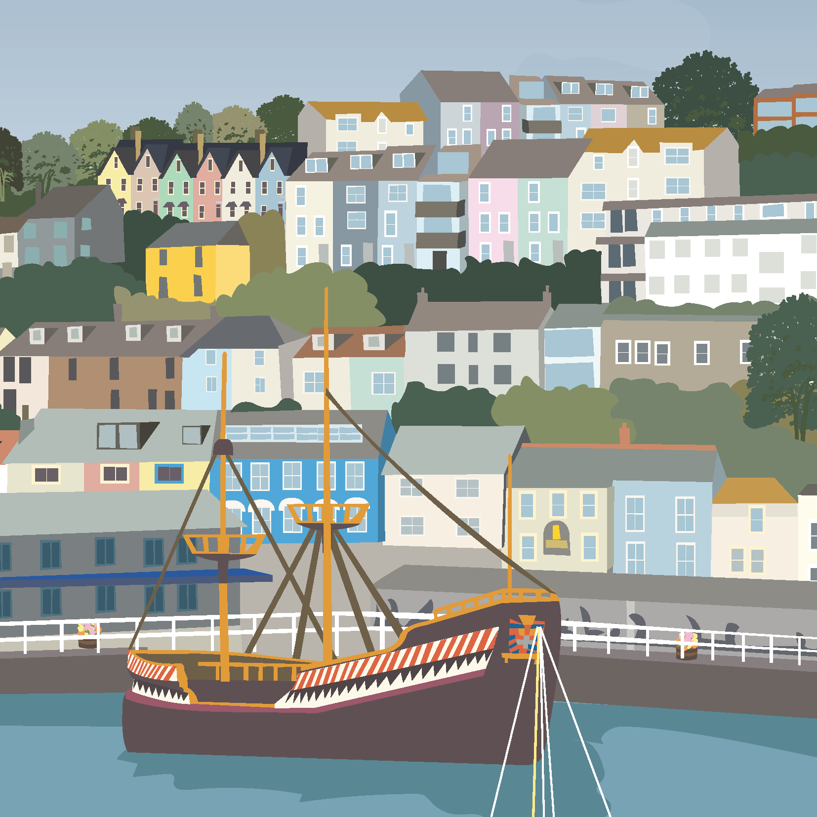 Brixham greeting cards (Pack of 5)