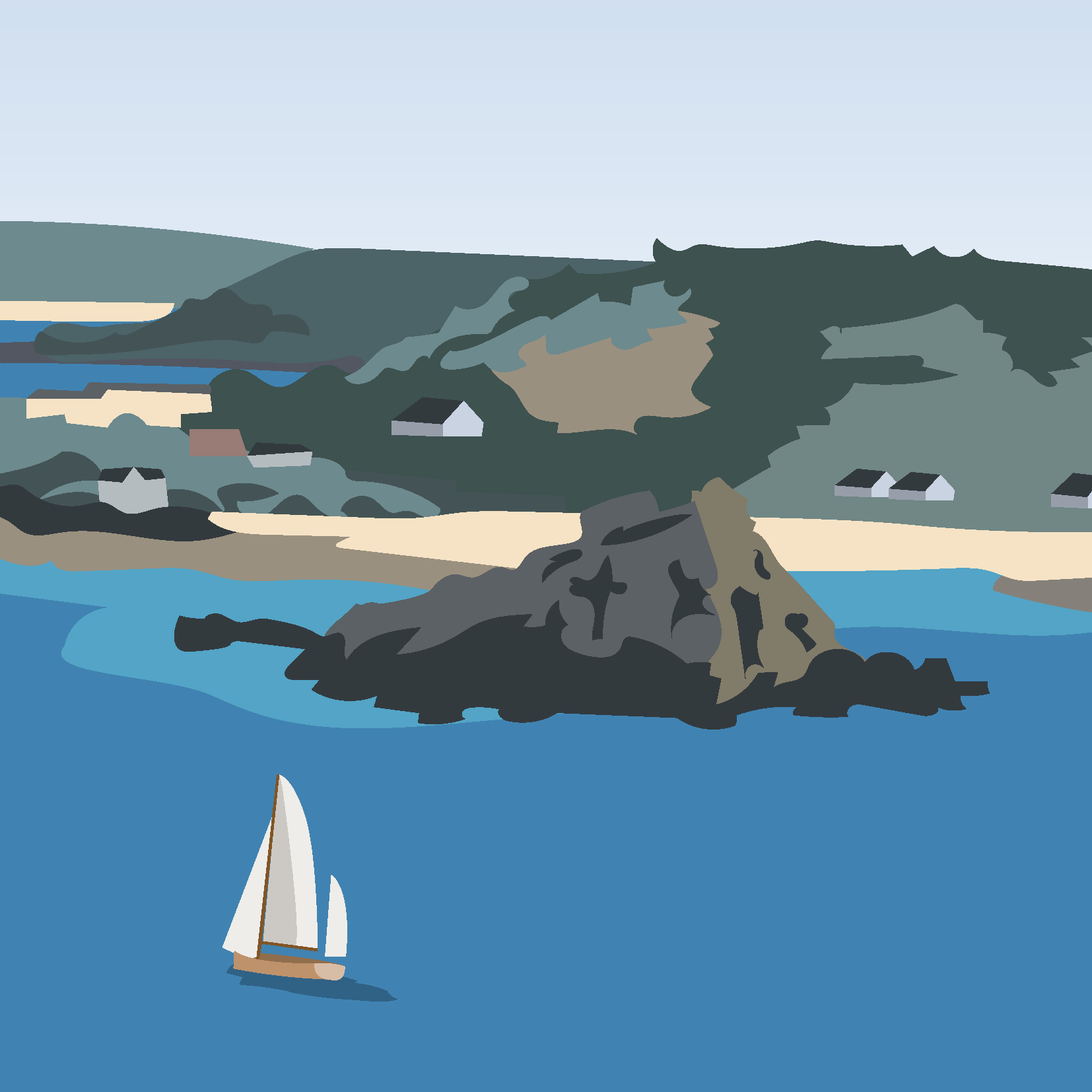 Isles of Scilly greeting cards (Pack of 5)