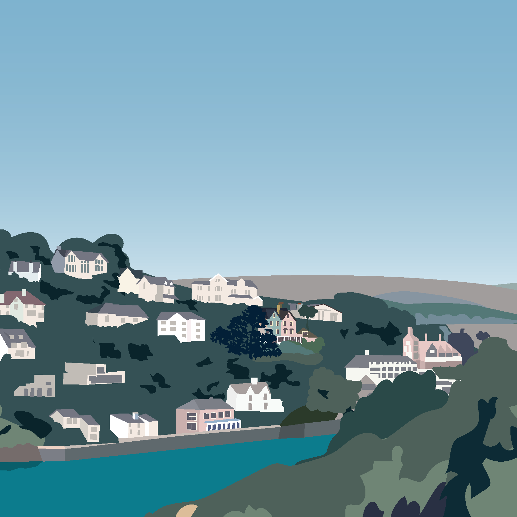 Sunny Cove greeting cards (Pack of 5)