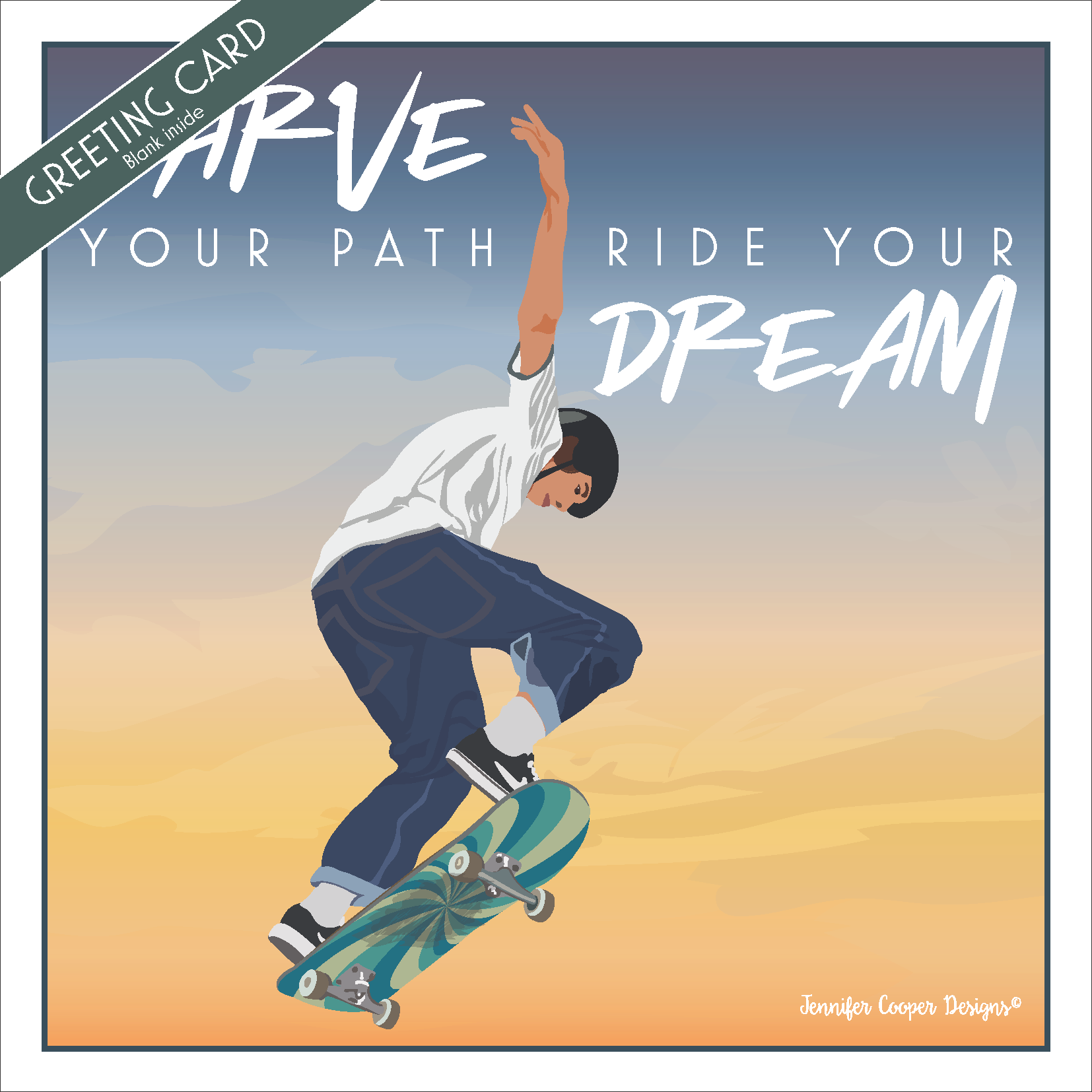 Carve Your Path, Ride Your Dreams Greeting Cards (Pack of 5)