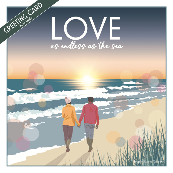 Love as Endless as the Sea Greeting Cards (Pack of 5)