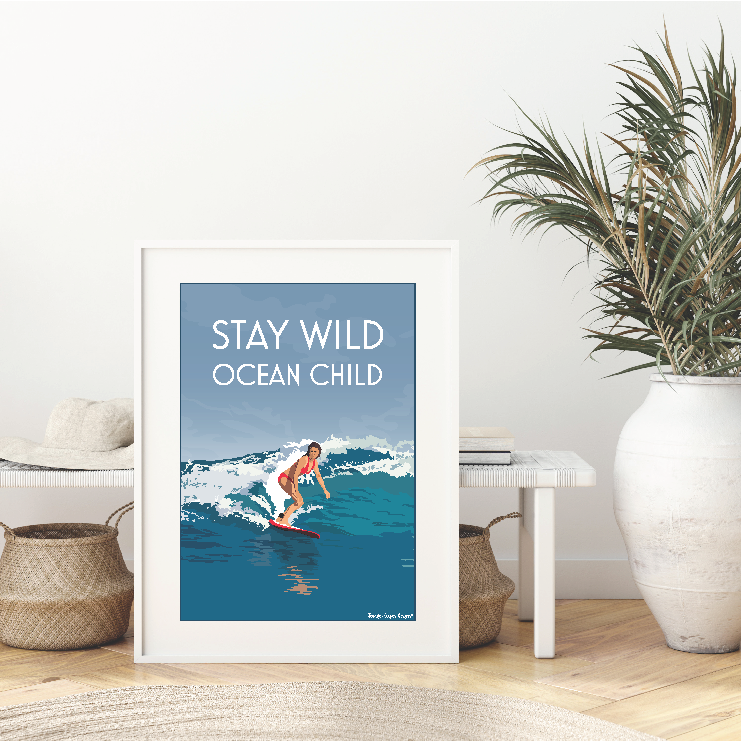 Stay Wild Ocean Child - Surfer
