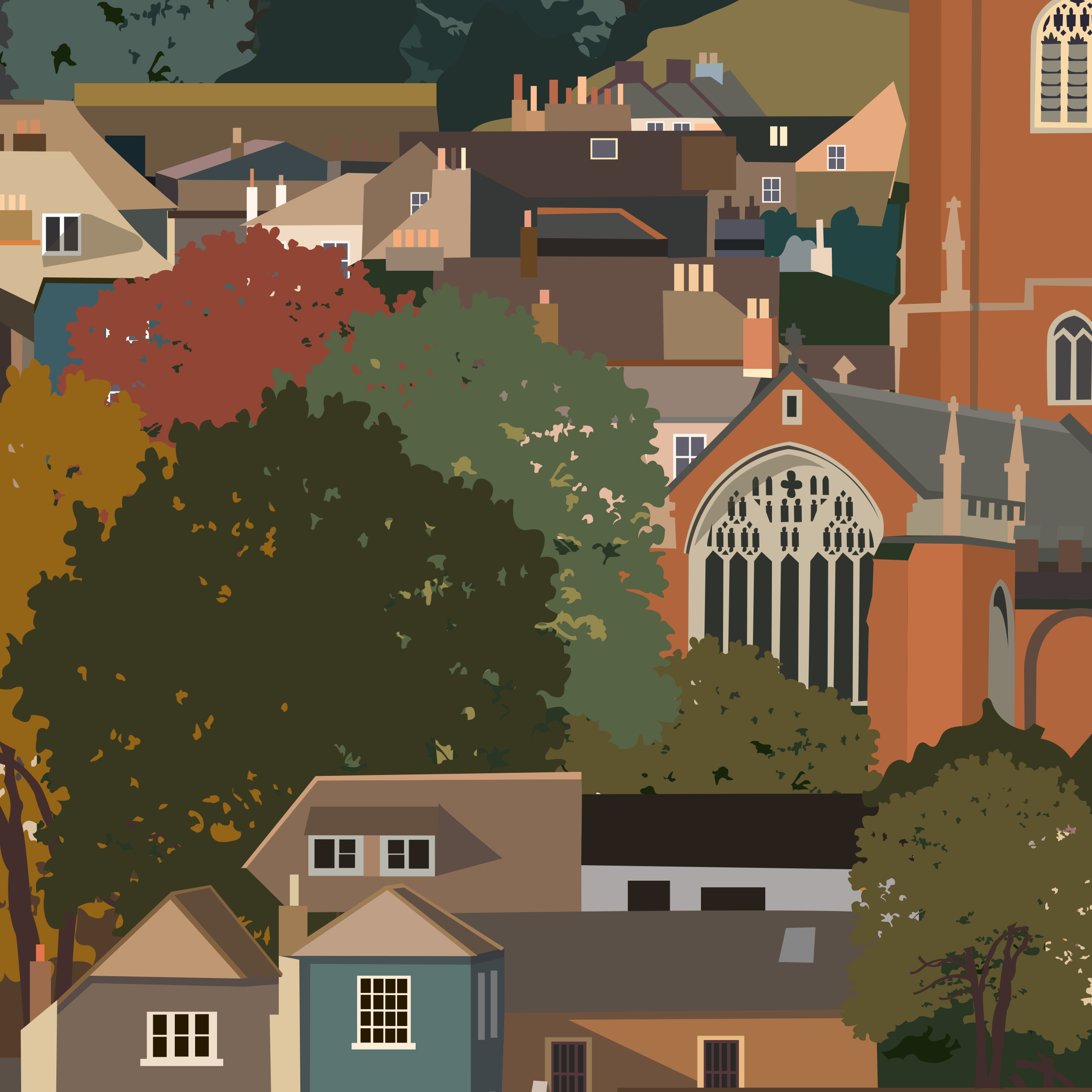 Totnes greeting cards (Pack of 5)
