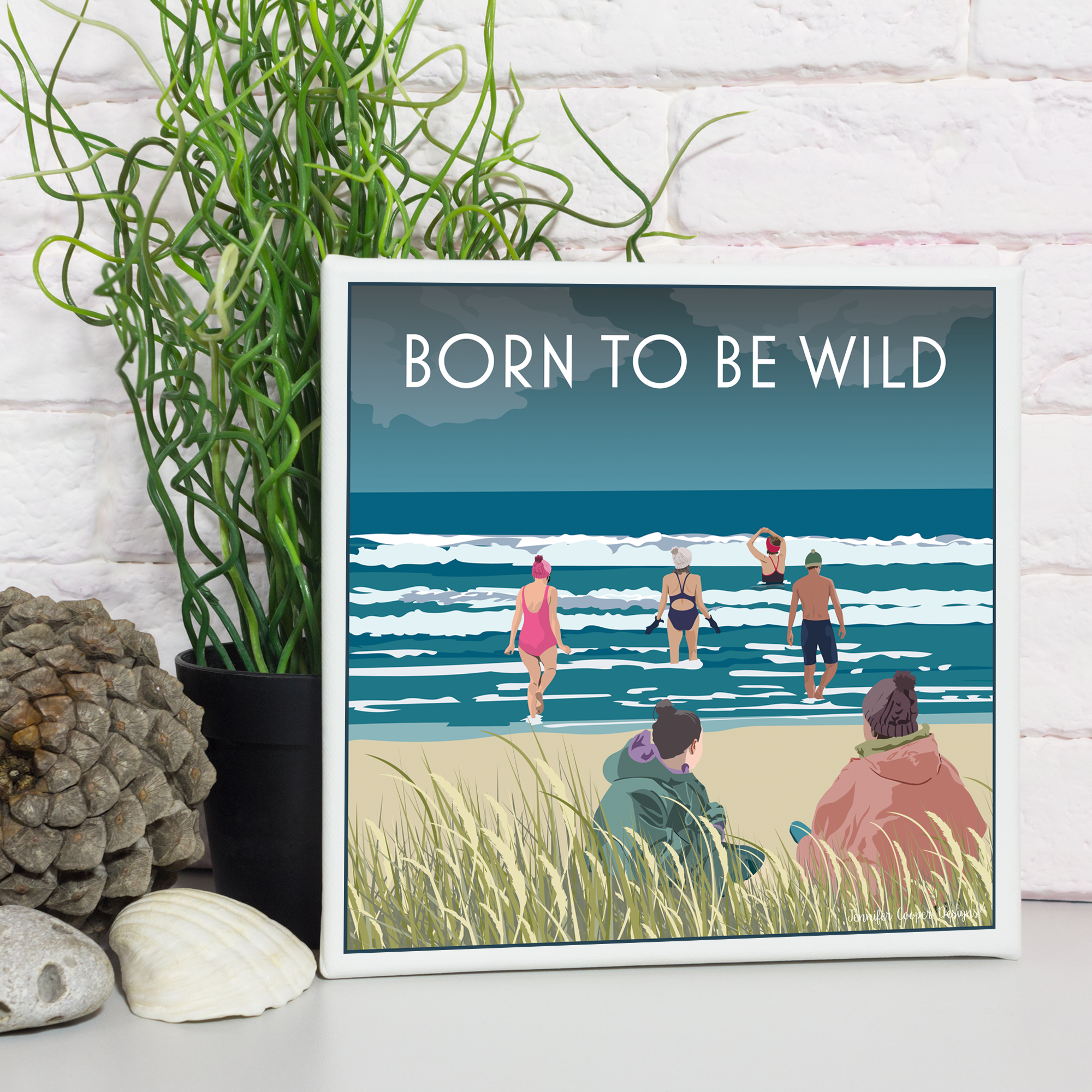 Born to be Wild - Wild Swimming Greeting Card
